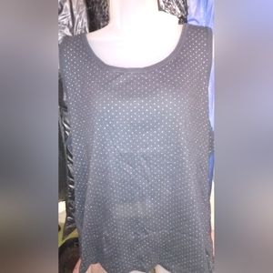 "Faded Glory" Women's Plus Size 100% Cotton Sleeveless Ribbed Tank Top